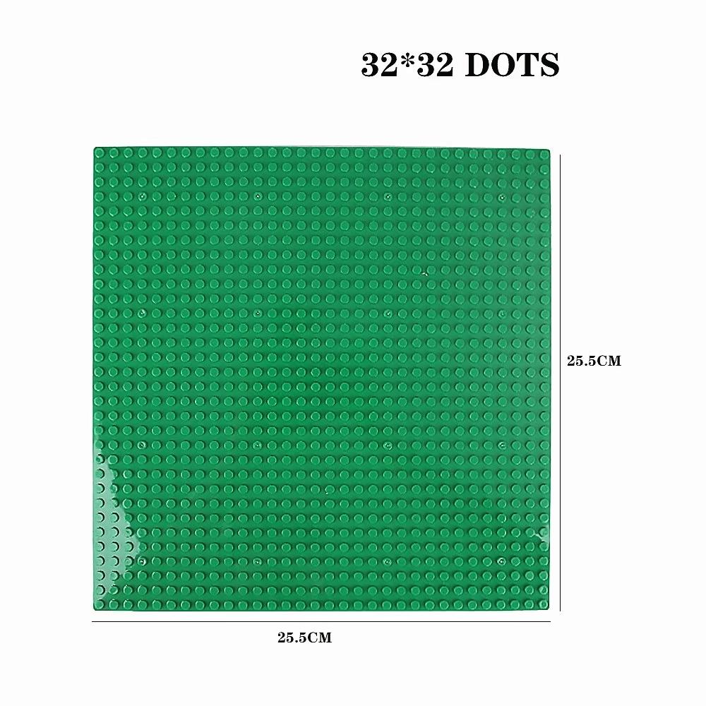 Классическая Базовая Пластина 32x32 Точки Строительные Блоки Кирпичи Базовые Пластины DIY Пластиковая Доска Строительные Блоки Базовые Пластины Строительные Игрушки
