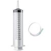 50-150ml Plastic Syringe Rings + Syringe Connector Disposable Nutrient Solution  Large Hydroponic Plastic Feeding Syringe