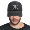 1pc Skull And Crossbones Baseball Cap For Men Women, Funny Adjustable Embroidered Skeleton Hat,Suitable For Halloween Party.