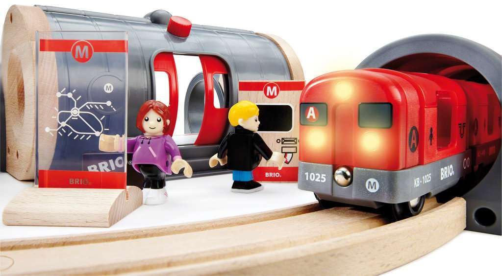 BRIO WORLD Metro Railway Set 20 Возраст 3 и старше Игрушка деревянная 33513 [Всего деталей] (Поезд Железнодорожный)