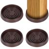 Furniture Caster Cup Round Square Bed Couch Chair Feet Bed Stopper Non-slip Furniture Coaster Mat Anti-Sliding Gripper Hardwood Floor Protector Pad