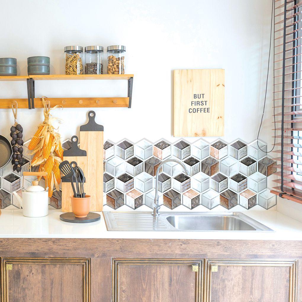 10 шт. Наклейка на стену 3D анти-столкновения наклейка на стену съемная ПВХ нерегулярная кирпичная настенная панель художественный декор