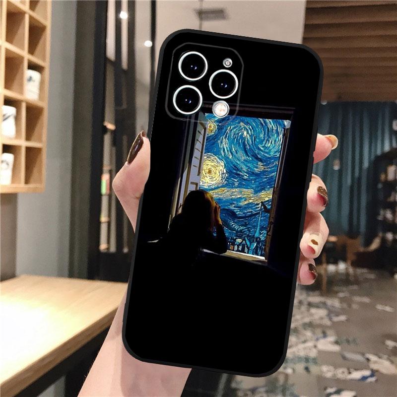 Чехол для телефона с рисунком Ван Гога для iPhone 15 14 Pro Max 13 12 11 Pro Max XSMax XR 12 13 mini 14 Plus Shell