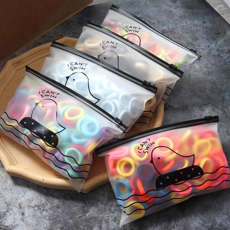 50/100 шт./компл. держатель для хвоста для девочек эластичные резинки для волос детские модные красочные аксессуары для волос