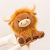 Плюшевые игрушки Шотландский скот Симуляция Коровы Набитая кукла Каваи Игрушки Хобби Коллекция Домашний декор Игрушка Креативные подарки на день рождения