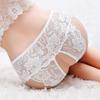 Plus Size Open Crotch Panties for Women Transparent Lace Underwear Sleepwear Lingerie 6 Colors Available