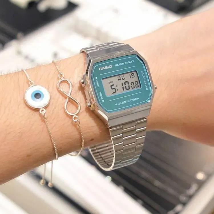 CASIO Women's VINTAGE Series Blue Watch A168WEM-2 (Unisex) Japanese Korean Watches A168WEM 2