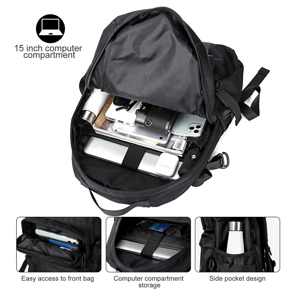 Мужской рюкзак, школьный рюкзак для мужчин и женщин, водонепроницаемый рюкзак для ноутбука в колледже, легкий большой дорожный рюкзак, повседневная сумка для книг