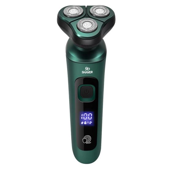 Men Electric Shaver LED Display 3 Heads USB Rechargeable Travel Rotary Razor Cordless Hair Beard Trimmer Remover Tool Father Boyfriend Gift