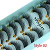 Woman Natural Wispies Lashes 3D Faux Mink Hair Thick Long Eyelashes Extension Tools False Eyelashes