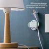 Wall-mounted Punch Free Adhesive Plug Hook Cable Holder Charger Cord Organizer