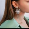 2021 Trend 925 Silver Needle Artificial Fancy Color Diamond Flower Earrings for Women Fashion Jewelry (5pcs of Free Shipping)