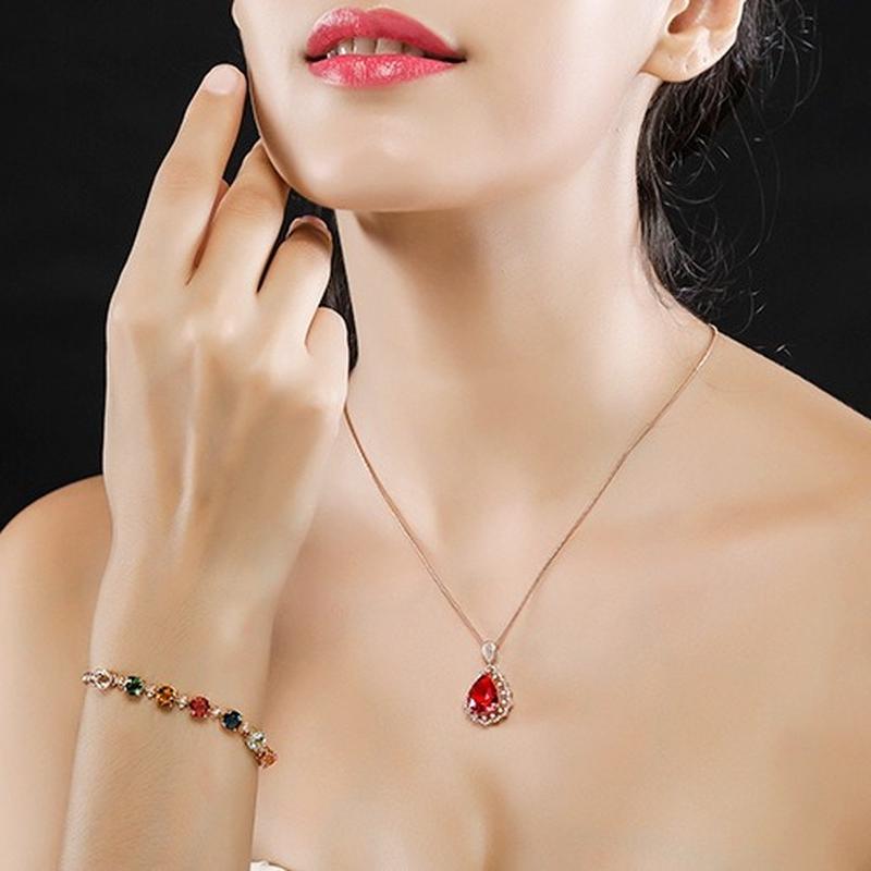 Sace Gems Zircon Bracelet Jewelry Geometric Bead Chain Link Bracelets Fashion Fine Wedding Gift for Girlfriend Women