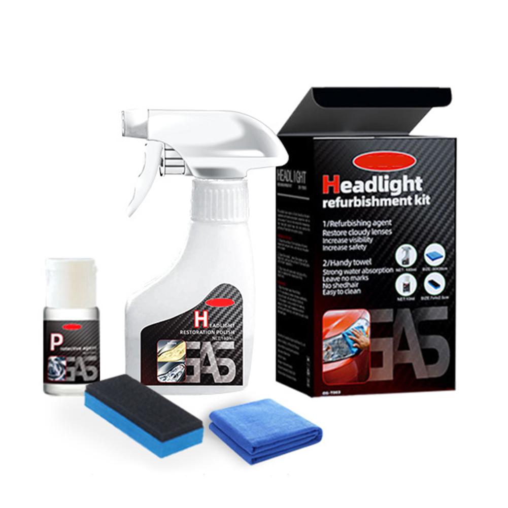 1SET NEW Car Headlight Restoration Polishing Kits Headlamp Scratch Remover Repair Cleaning Paste Remove Oxidation Polish Liquid