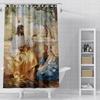 Home Shower Curtains for Bathroom Landscape Animals Waterproof Fabric Bathroom Curtains Modern Shower Curtain 180x200 240x200