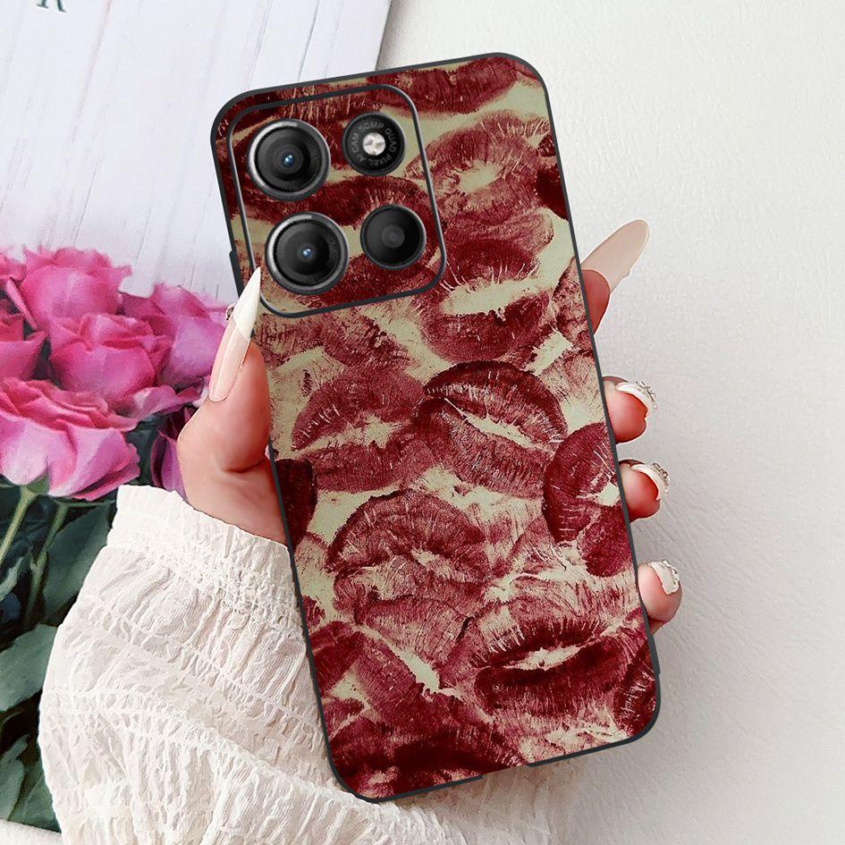 Силиконовый чехол для Motorola Moto G15 G75 2024 Cover Милый Панда Лев Ударопрочный ТПУ Чехлы для телефона Для MotoG15 MotoG75 G 75 G 15 Etui