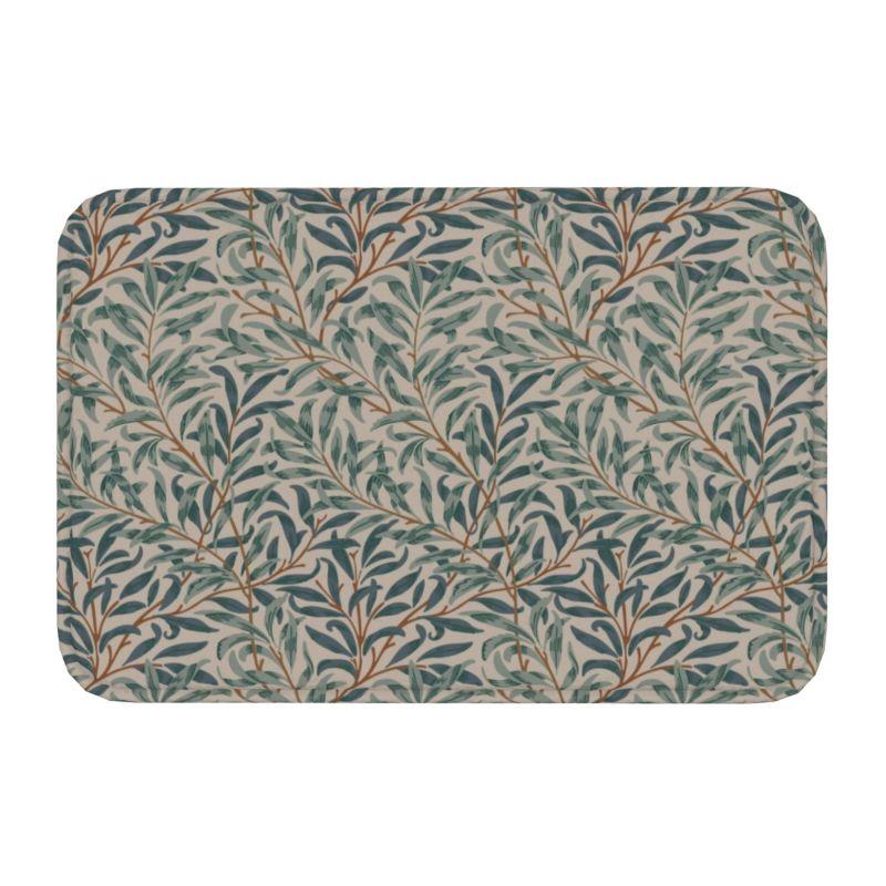 Пользовательский узор William Morris Compton Floral Art Nouveau коврик для двери ванной коврик для пола текстильный узор туалетный коврик коврик для ног