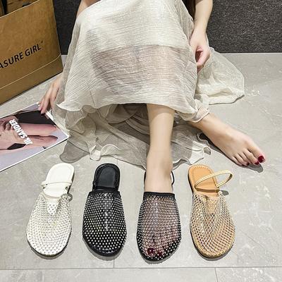 Новые удобные нескользящие шлепанцы с поддержкой свода стопы, дизайн для неустающих ног, сетчатые, ручной работы, дышащие, легкие, прохладные, повседневные шлепанцы