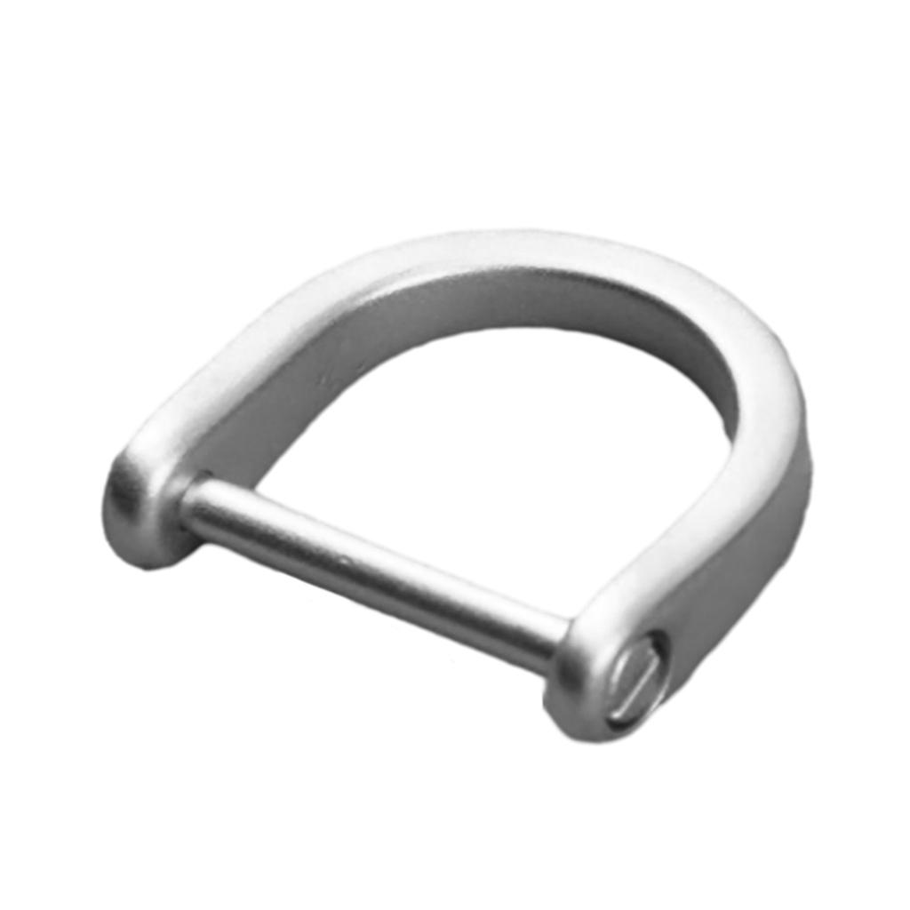 D Ring Clip D Ring Buckle Detachable U Shape Horseshoe D Buckle Clip D Ring Hoop Locking Shackle Horseshoe Screw D Ring