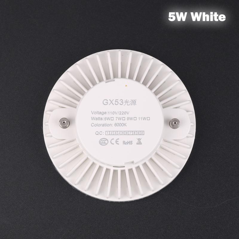Gx53 Led Bulb Light Under Cabinet Lights 5W 7W 9W Wardrobe Light Ac 90-265V Led Spotlight Cold Warm White Puck Light