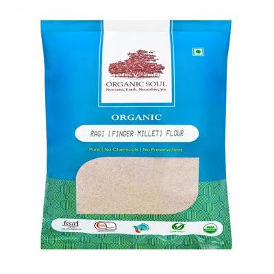 Мука из органической Дагуссы (500 г), Organic Ragi Flour, Organic Soul