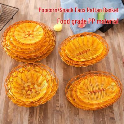 Плетеная корзина для закусок и хлеба из имитации ротанга