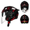 Full Face Motorcycle Helmet Women Men Lightweight With Wide Field Of View DOT Certified Large Head Size Compatible