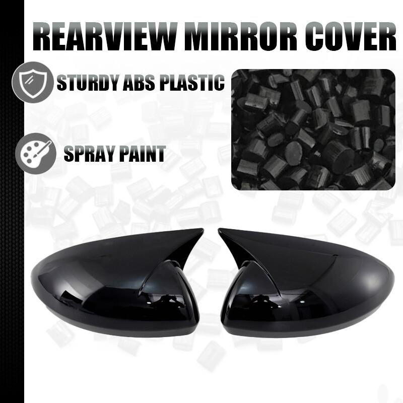 For Nissan Sentra 2020-2024 Gloss Black Rearview Mirror Cover Caps Replacement