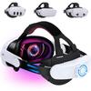 BEBONCOOL MV1000/1001 Аккумулятор 800 мАч Регулируемый ремешок для VR-шлема Elite Strap - Снижение давления для Meta Quest 2/3/3S Иммерсивная игра