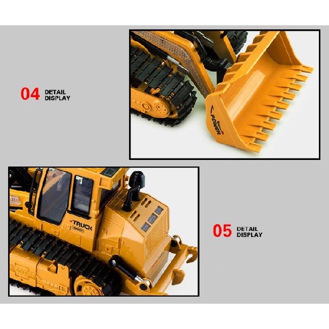 Big RC Truck Bulldozer Dumper Caterpillar Tractor Model Engineering Car Excavator Push Soil Music Lighting Effects Kids