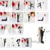 Funny Bride and Groom Figurines Romantic Marry Figurine Cake Toppers Dolls  Marry
