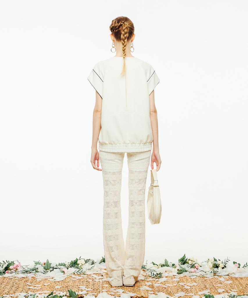 Pelimela Manuka Bootcut Lace Pants [Cream]