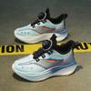 Youth style shoes Boys Running Shoes With Rotating Buckle Soft Sole Anti-Slip Breathable Mesh Sneakers Kids Ages 4-16