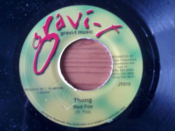 7-дюймовая пластинка RED FOX / BREEZE - Thong / Oh My God JT015 Gravi-T Music 2000 Ямайка Регги, Ска и Даб Б/У