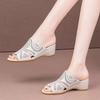  women fashion plus size peep toe high quality wedge heel sandal shoes lady elegant beige shoes sapatos femininas ab776