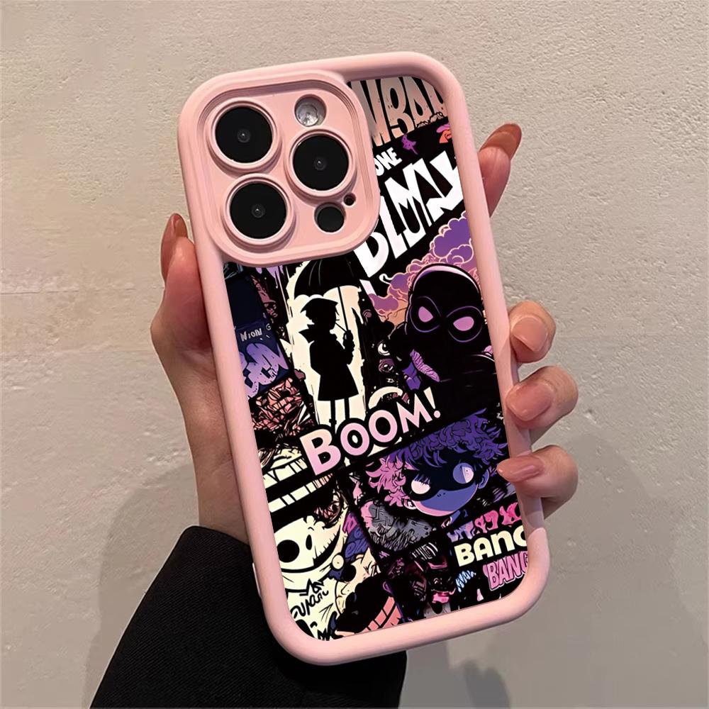 Модный Чехол для Телефона в Стиле Граффити Пламя Панк для iPhone 16 14 15 Pro Max 13 12 11 X XS XR 7 8 Plus SE 2022 Ударопрочный Защитный Чехол