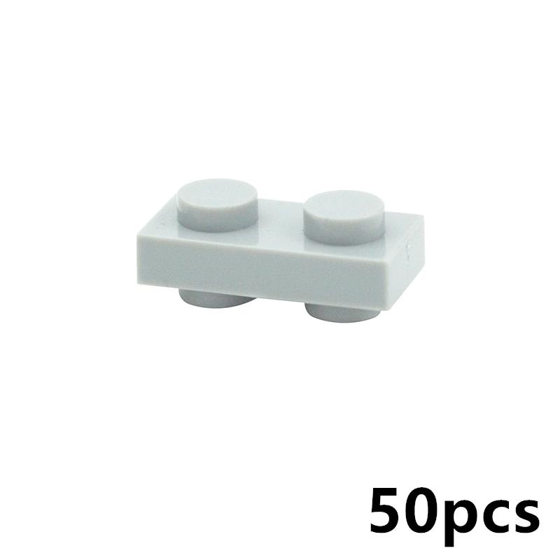 50 ШТ. Специальные пластины 1x1/1x2/2x2/1x4 с выступами с обеих сторон Детали Строительных Блоков MOC для DIY Технические Креативные Игрушки для Детей