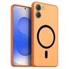 Магнитный железный кольцевой чехол для телефона для HONOR X7e Матовый мягкий ТПУ Ударопрочный чехол