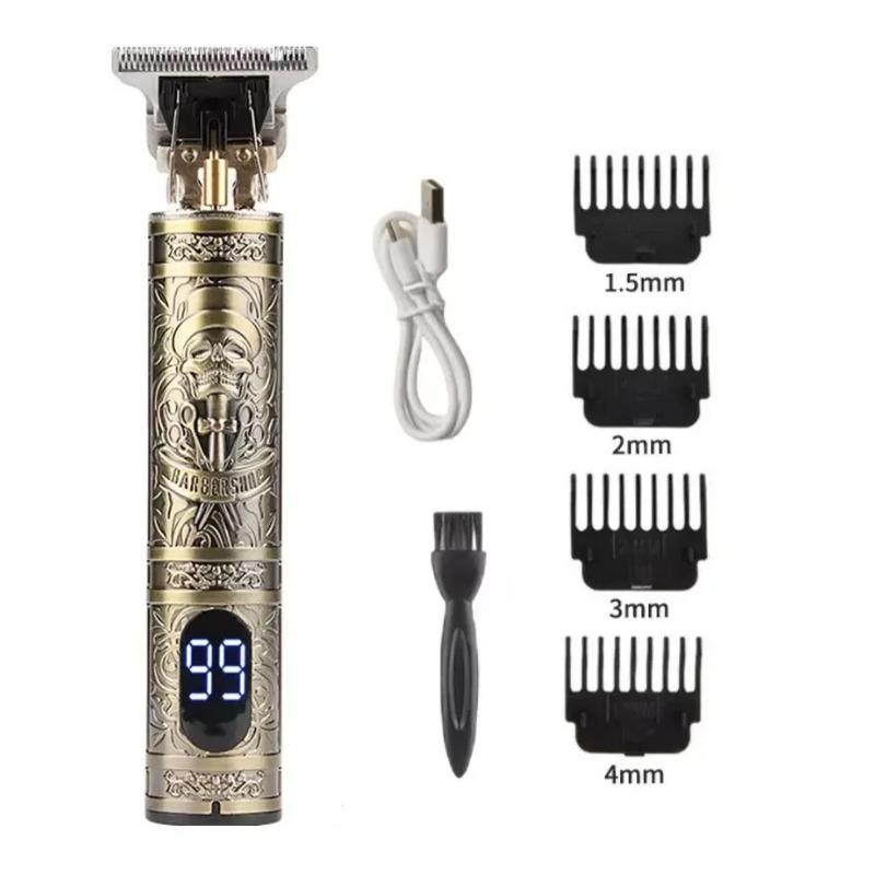 T9 Профессиональная машина для стрижки волос Беспроводной электрический триммер для волос Машинка для стрижки волос с цифровым дисплеем Мужская бритва для бороды Парикмахерская для мужчин