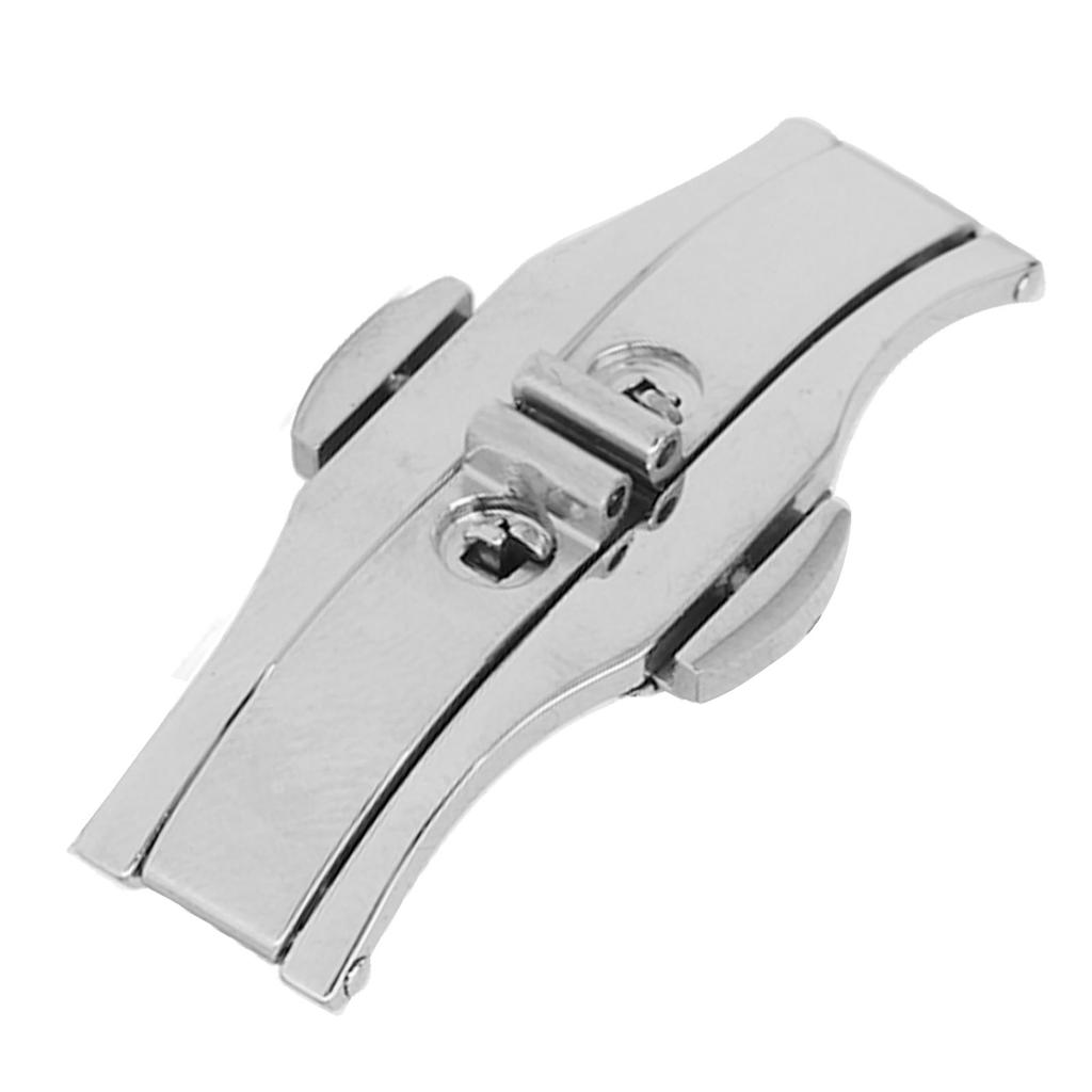 Watch Band Deployment Clasp Double Push Button 304 Stainless Steel Wristwatch Straps Buckle