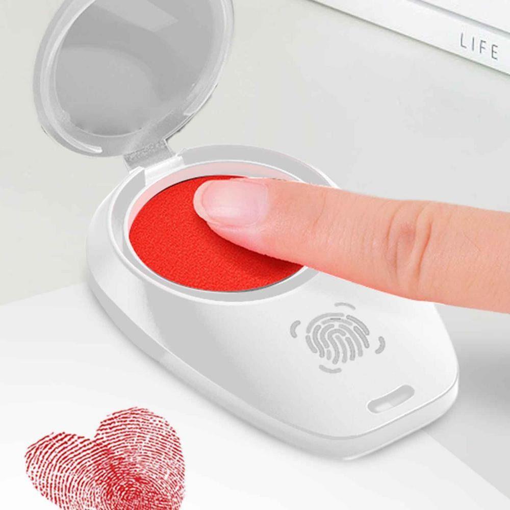 Anti-Fake Thumbprint Ink Pad Clear Stamping Red Stamp Pad Finger Signature Inkpad Agreement