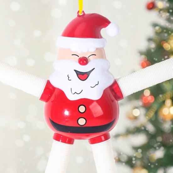 Рождественские Поп-трубки для наполнения чулка для малышей, детей, телескопические присоски, игрушка Санта-Клаус/Олень, фиджет-трубки, сенсорная игрушка для девочек и мальчиков