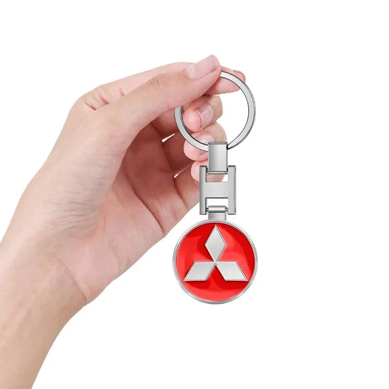 knpc3 Car Key Chain Keyring Pendant Auto Interiors Accessories Emblems For Mitsubishi Pajero Outlander L200 EVO Montero Lancer 9 10 EX