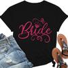 Футболка невесты женская Футболки для девичника Футболки для свадебной вечеринки Футболка для команды свадьбы Топы для вечеринки