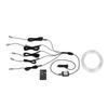 Автомобильный 12V LED Комплект Оптического Волокна для Подсветки Салона 2/3/4/5/6/8 Метров Оптическое Волокно Световая Нить Атмосферная Лампа Декоративные Элементы