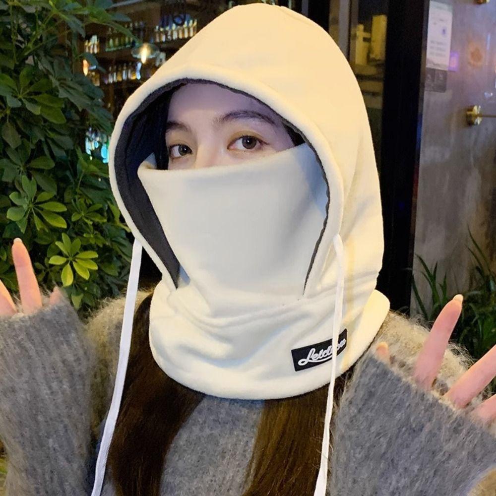 Шапка для защиты ушей Балаклава Шапка Пуловер Шапка Плюшевый шарф Креативные наушники Теплая