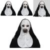 Страшная латексная маска монахини на Хэллоуин, жуткая и устрашающая, вдохновленная фильмами ужасов
