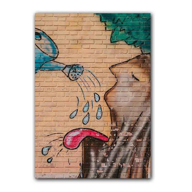 Настенная живопись Бэнкси, уличное граффити, культура, постер, портрет знаменитости, картина маслом, картина на холсте, украшение дома, фреска, без рамки