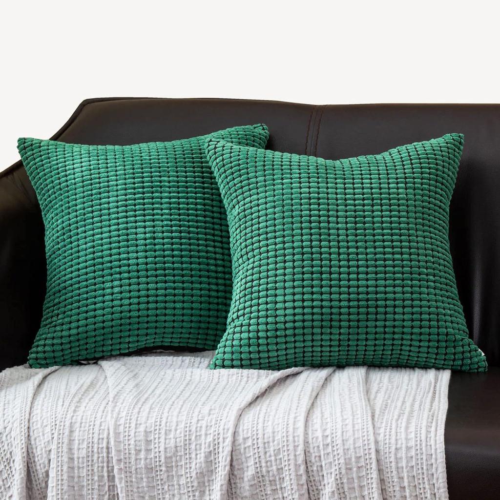 Nordic Corduroy Throw Pillow - Modern Sofa Cushion with Corn Kernel Design