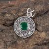 Green Onyx Pendant Handmade Gemstone Jewelry, 925 Solid Sterling Silver Pendant Unique Design Jewelry